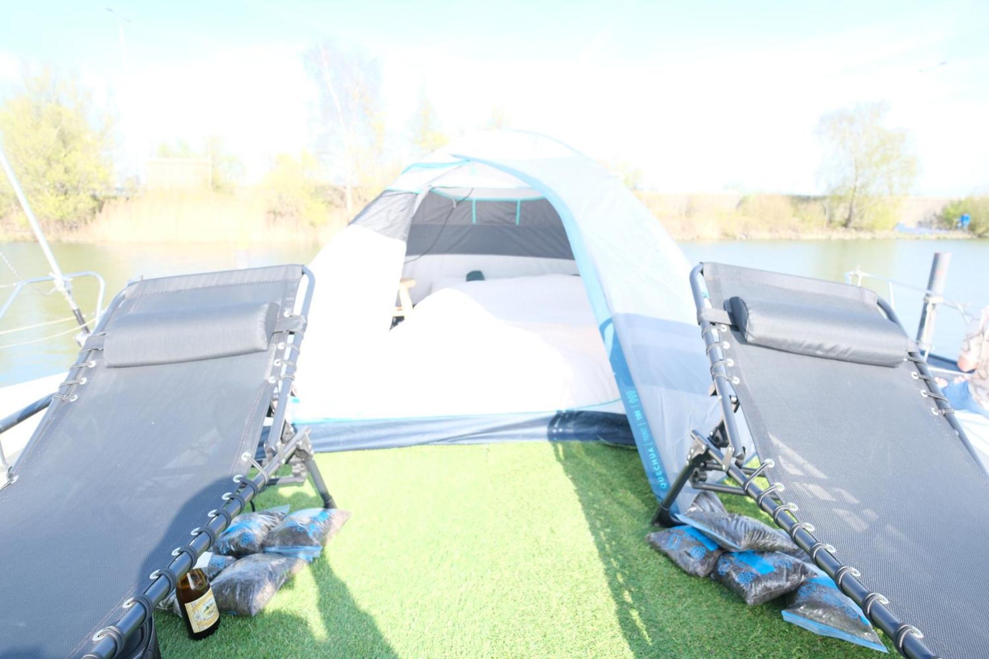 It's A Tent - On A Boat! Luxe tent